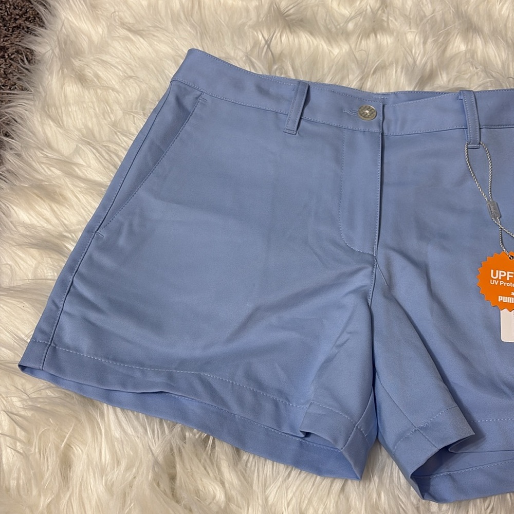NWT Puma Girls Light Blue Serenity Shorts Youth Size XL - Picture 2 of 15